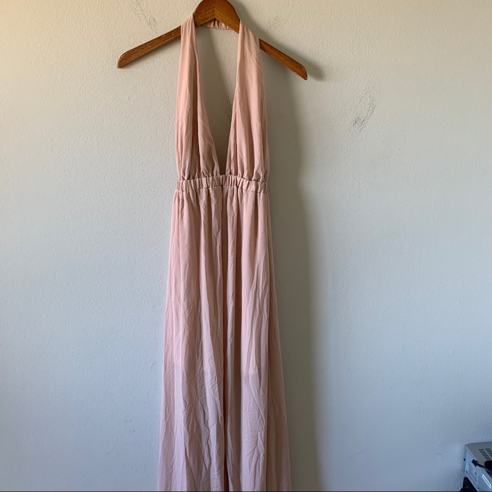 Show Me Your Mumu Luna Halter Maxi Dusty Blush - Picture 7 of 16